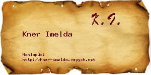 Kner Imelda névjegykártya